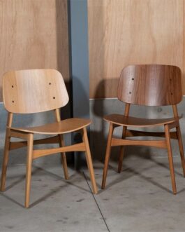 プライウッドチェア ウッドレッグ ウォルナット 【メーカー直送】