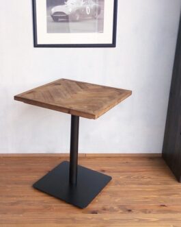 KOZAIカフェテーブル ヘリンボーン 古材 ・ブルックリン・カフェテイスト 【メーカー直送】