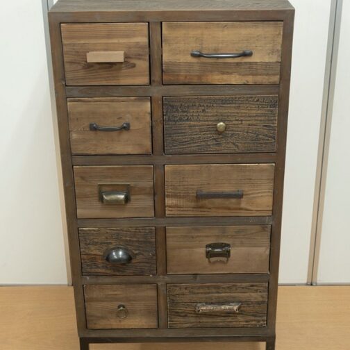 KOZAIチェスト W550 古材 ・ブルックリンスタイル　【メーカー直送】 - 画像 (7)