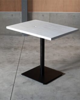 KOZAIカフェテーブル ホワイト 古材 ・西欧風・カフェテイスト W600×D800×H730