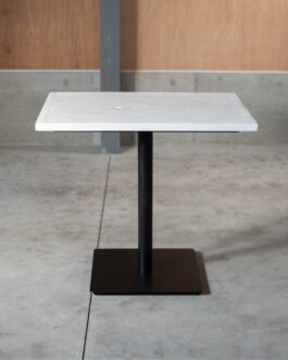 KOZAIカフェテーブル ホワイト 古材 ・西欧風・カフェテイスト W600×D800×H730