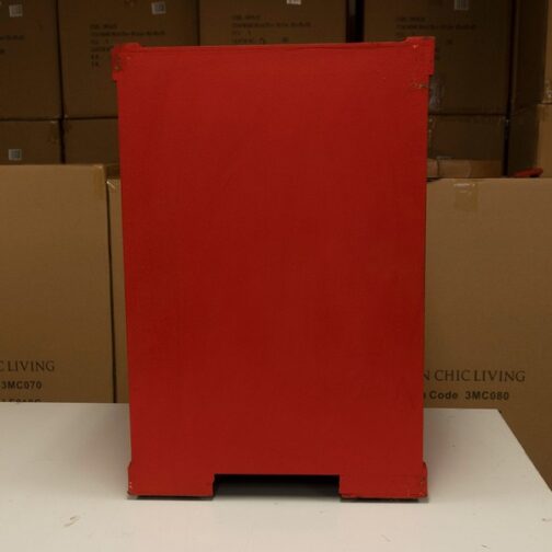 コンテナ型ボックス レッド　インダストリアル・アンティーク調・収納家具 - 画像 (3)
