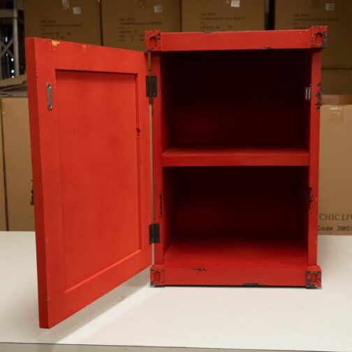 コンテナ型ボックス レッド　インダストリアル・アンティーク調・収納家具 - 画像 (10)