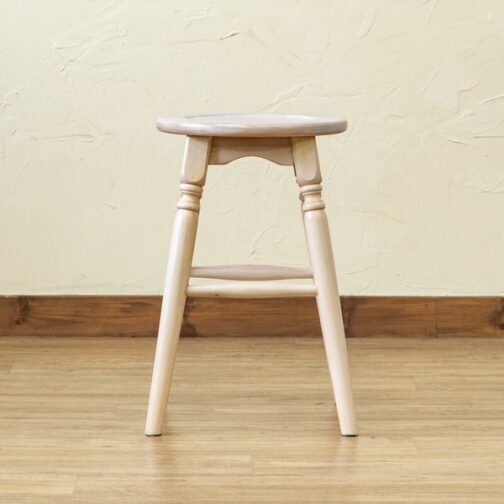マホガニーラウンドスツール46cm - 画像 (8)