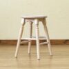マホガニーラウンドスツール46cm - 画像 (9)