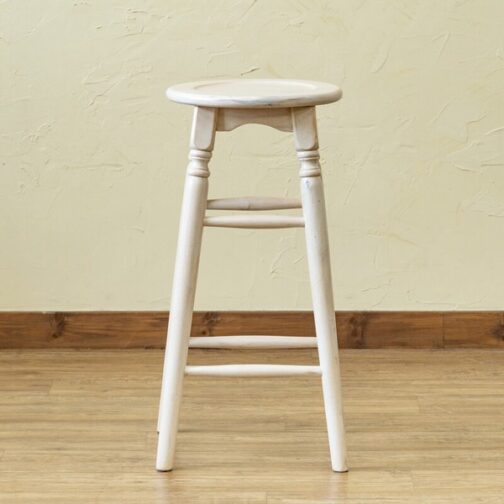 マホガニーラウンドスツール63cm - 画像 (18)