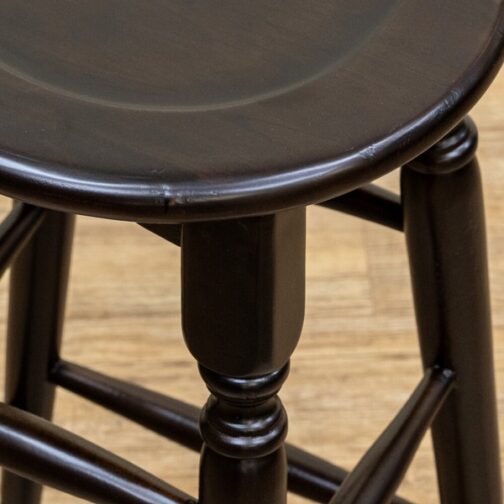 マホガニーラウンドスツール63cm - 画像 (13)
