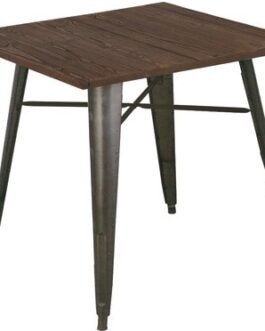 メタルテーブル ガンメタルカフェ・スタッキング・ブルックリン・インダストリアル