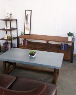 コーヒーテーブル ジンクトップ W1200 古材・ 亜鉛天板 ・ブルックリンスタイル