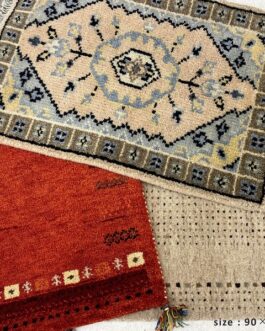 お部屋が明るくなるインドギャッベ<ラグ DESERT>