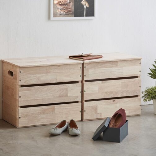 スタッキングできるスツール収納ボックス＜NATURAL SIGNATURE　コンテナBOX＞ - 画像 (22)