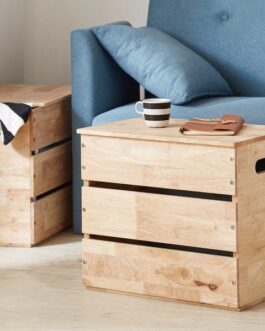 スタッキングできるスツール収納ボックス<NATURAL SIGNATURE コンテナBOX>