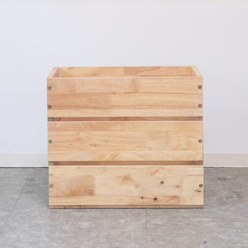 スタッキングできるスツール収納ボックス＜NATURAL SIGNATURE　コンテナBOX＞ - 画像 (4)