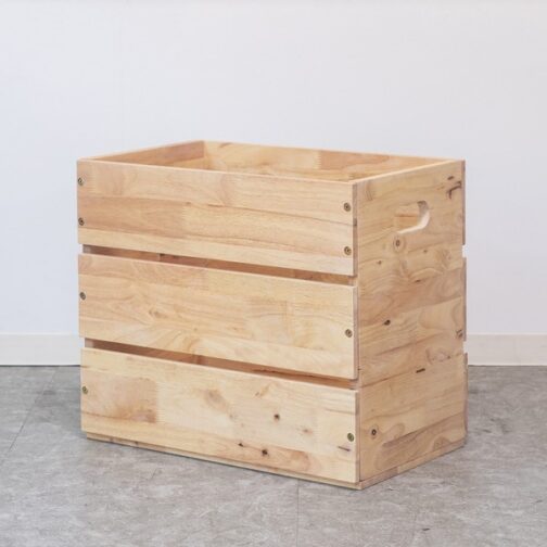 スタッキングできるスツール収納ボックス＜NATURAL SIGNATURE　コンテナBOX＞ - 画像 (6)