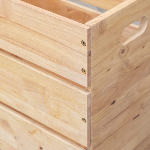 スタッキングできるスツール収納ボックス＜NATURAL SIGNATURE　コンテナBOX＞ - 画像 (10)