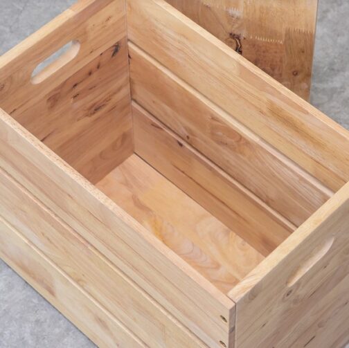 スタッキングできるスツール収納ボックス＜NATURAL SIGNATURE　コンテナBOX＞ - 画像 (11)