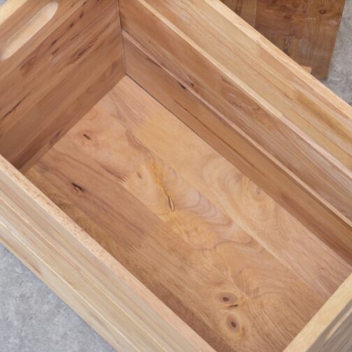 スタッキングできるスツール収納ボックス＜NATURAL SIGNATURE　コンテナBOX＞ - 画像 (12)