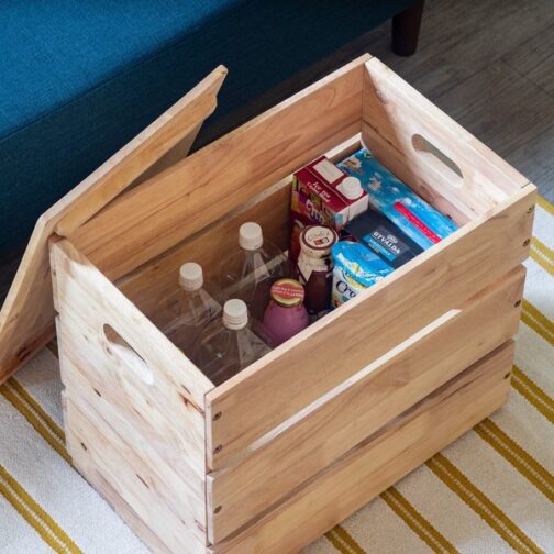 スタッキングできるスツール収納ボックス＜NATURAL SIGNATURE　コンテナBOX＞ - 画像 (24)