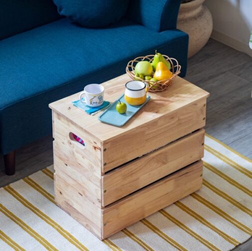 スタッキングできるスツール収納ボックス＜NATURAL SIGNATURE　コンテナBOX＞ - 画像 (25)