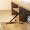 ナチュラルなラタン風素材が特徴のテレビ台＜120ローボード　マルシェ＞ - 画像 (3)
