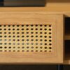 ナチュラルなラタン風素材が特徴のテレビ台＜120ローボード　マルシェ＞ - 画像 (5)