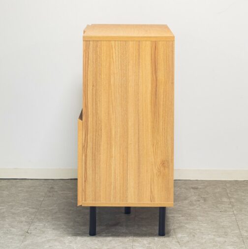 ナチュラルなラタン風素材が特徴のキャビネット＜90キャビネット　マルシェ＞ - 画像 (7)