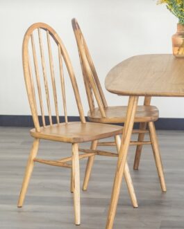 アッシュ無垢材のウィンザーチェア<ienowa/ハイバックチェア コクリコ>