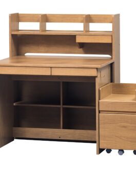 デスク幅100cm 木目調3色 組み合わせ学習デスク<100中棚机 ティノ>