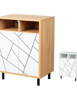 幾何学模様でお部屋にアクセントを　＜キャビネット　カトレア＞
