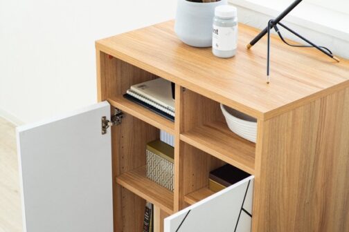 幾何学模様でお部屋にアクセントを　＜キャビネット　カトレア＞ - 画像 (8)