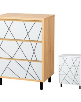 幾何学模様でお部屋にアクセントを　＜チェスト　カトレア＞