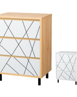 幾何学模様でお部屋にアクセントを　＜チェスト　カトレア＞