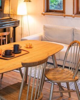 アッシュ無垢材のウィンザーチェア<ienowa/食堂椅子 コクリコ>