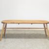 アッシュ無垢材のダイニング用ベンチ＜ienowa/120背付・112背無ベンチ コクリコ＞ - 画像 (12)