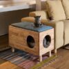天然木をふんだんに使ったナチュラルシリーズ ◆組立家具/NATURAL SIGNATUREキャットハウス - 画像 (11)