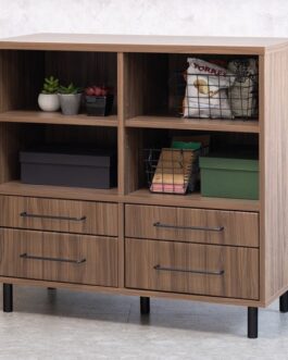 ウッド調×アイアンの男前シリーズ◆90キャビネット バベル