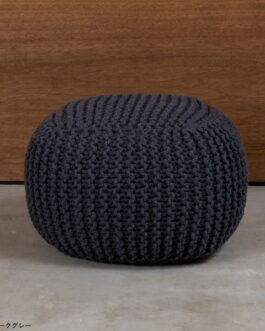 丸いシルエットが可愛いニット編みスツール<クッションスツール ノエル/ienowa>