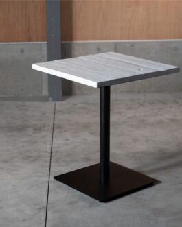 KOZAIカフェテーブル ホワイト 古材 ・西欧風・カフェテイスト W600×D600×H730