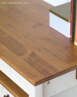 カントリー調のこだわり学習デスク<トライ-P/kiduku>