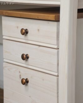 カントリー調のこだわり学習デスク<デスクワゴン トライ-P/kiduku>