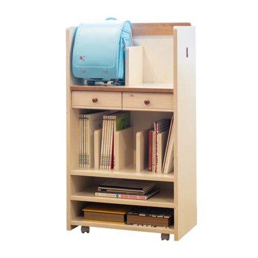 カントリー調の学校用品ひとまとめラック＜ランドセルラック　トライ-P/kiduku＞