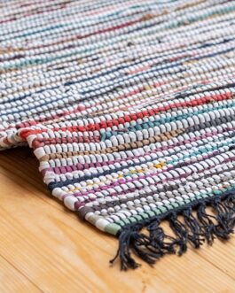 カラフルなレザーを織り込んだ個性的なラグ・マット<ienowa/ORCHARD(オーチャード)>