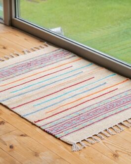 刺繍風デザインが可愛らしいラグ・マット<ienowa/AURALEE(オーラリー)>