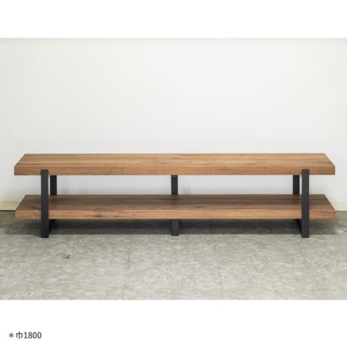 天然木×スチールのシンプルなテレビボード＜ローボード　アレッシア　MBR/ienowa＞ - 画像 (4)