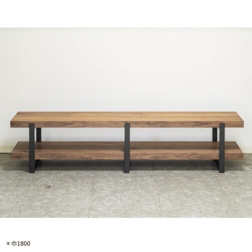 天然木×スチールのシンプルなテレビボード＜ローボード　アレッシア　MBR/ienowa＞ - 画像 (5)