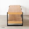 天然木×スチールのシンプルなテレビボード＜ローボード　アレッシア　NA/ienowa＞ - 画像 (3)