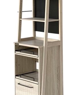 北欧風を意識した収納キッチンシリーズ <組立家具/60レンジラック Lily>