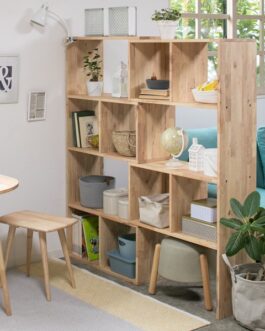 天然木をふんだんに使ったナチュラルシリーズ <組立家具/NATURAL SIGNATURE 伸縮シェルフ>