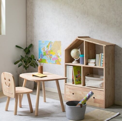 天然木をふんだんに使ったナチュラルシリーズ ＜組立家具/NATURAL SIGNATURE　ハウスシェルフ＞ - 画像 (10)
