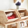 天然木をふんだんに使ったナチュラルシリーズ ＜組立家具/NATURAL SIGNATURE　ストレージBOX＞ - 画像 (10)